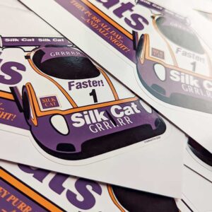 Silk Cats vinyl sticker